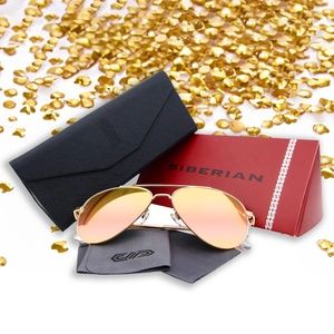 🇺🇸100% Real Glass lenses COPPER Flash ROSE GOLD Pilot Aviator 60mm Standard